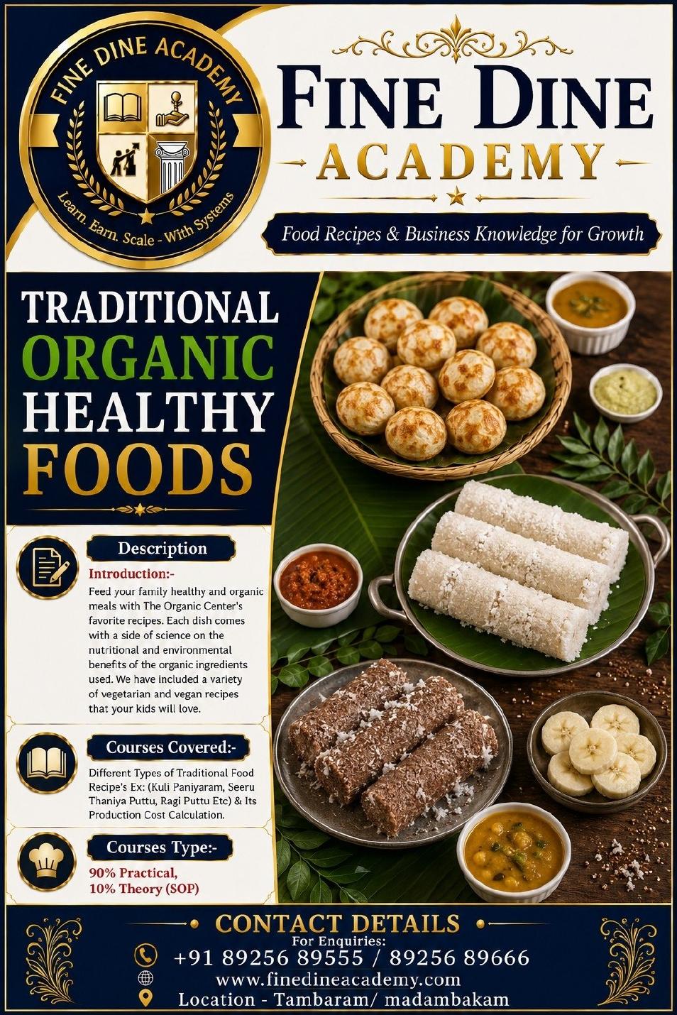Healthy & Traditional Foods Training course poster