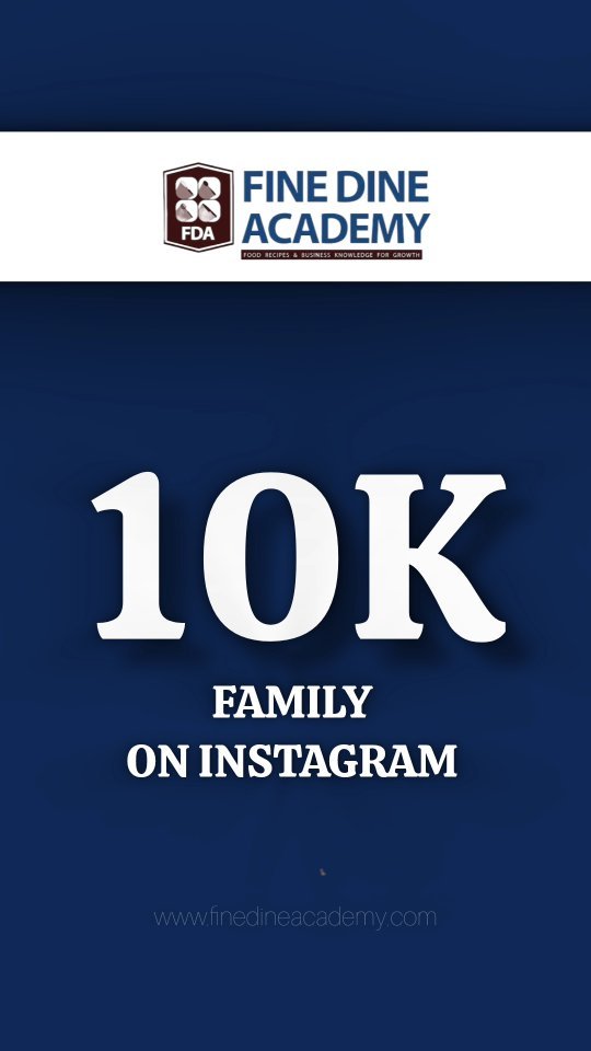 Fine Dine Academy Instagram Reel preview