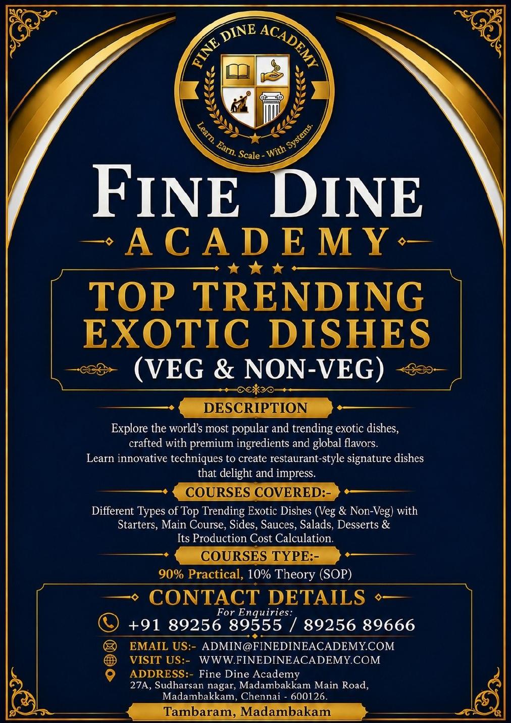 Trending & Exotic Cuisine Training course poster